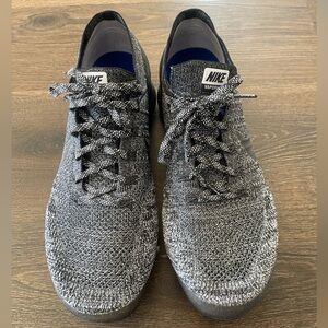 Nike Men's Black and Gray Vapormax Sneakers Size 14